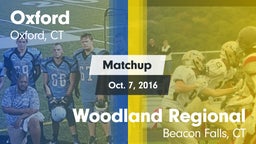 Matchup: Oxford  vs. Woodland Regional 2016