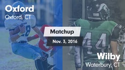 Matchup: Oxford  vs. Wilby  2016