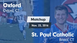 Matchup: Oxford  vs. St. Paul Catholic  2016