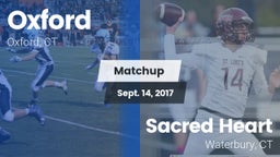 Matchup: Oxford  vs. Sacred Heart  2017