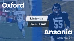 Matchup: Oxford  vs. Ansonia  2017