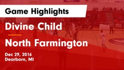 Divine Child  vs North Farmington Game Highlights - Dec 29, 2016