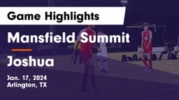 Mansfield Summit  vs Joshua  Game Highlights - Jan. 17, 2024