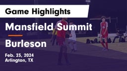 Mansfield Summit  vs Burleson  Game Highlights - Feb. 23, 2024