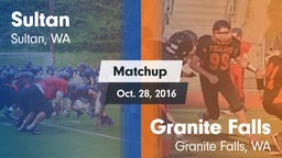 Matchup: Sultan  vs. Granite Falls  2016