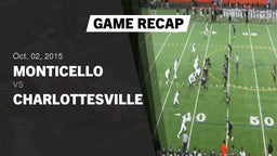 Recap: Monticello  vs. Charlottesville  2015