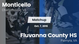 Matchup: Monticello High vs. Fluvanna County HS 2016
