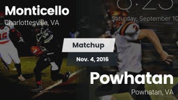 Matchup: Monticello High vs. Powhatan  2016