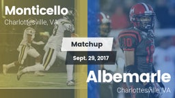 Matchup: Monticello High vs. Albemarle  2017
