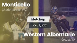 Matchup: Monticello High vs. Western Albemarle  2017