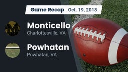 Recap: Monticello  vs. Powhatan  2018