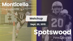Matchup: Monticello High vs. Spotswood  2019