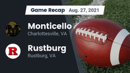 Recap: Monticello  vs. Rustburg  2021