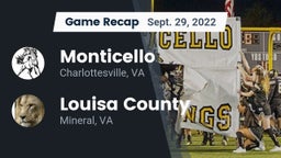Recap: Monticello  vs. Louisa County  2022