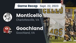 Recap: Monticello  vs. Goochland  2023