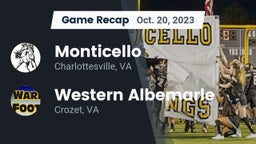 Recap: Monticello  vs. Western Albemarle  2023