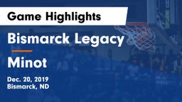 Bismarck Legacy  vs Minot  Game Highlights - Dec. 20, 2019