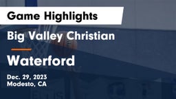 Big Valley Christian  vs Waterford  Game Highlights - Dec. 29, 2023