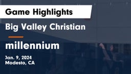 Big Valley Christian  vs millennium Game Highlights - Jan. 9, 2024