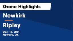 Newkirk  vs Ripley  Game Highlights - Dec. 16, 2021