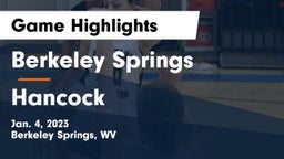 Berkeley Springs  vs Hancock Game Highlights - Jan. 4, 2023