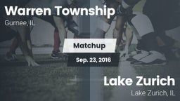 Matchup: Warren Township High vs. Lake Zurich  2016