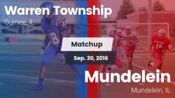 Matchup: Warren Township High vs. Mundelein  2016