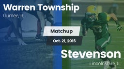 Matchup: Warren Township High vs. Stevenson  2016