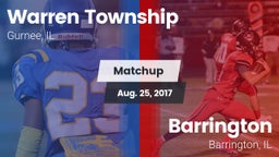 Matchup: Warren Township High vs. Barrington  2017