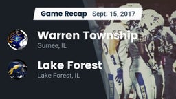 Recap: Warren Township  vs. Lake Forest  2017