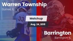 Matchup: Warren Township High vs. Barrington  2018