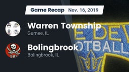 Recap: Warren Township  vs. Bolingbrook  2019