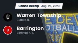 Recap: Warren Township  vs. Barrington  2023