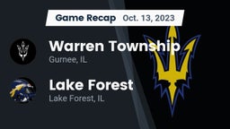 Recap: Warren Township  vs. Lake Forest  2023