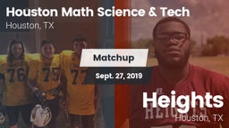 Matchup: Houston Math vs. Heights  2019