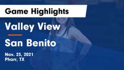 Valley View  vs San Benito  Game Highlights - Nov. 23, 2021