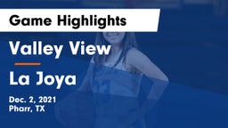 Valley View  vs La Joya  Game Highlights - Dec. 2, 2021