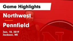 Northwest  vs Pennfield  Game Highlights - Jan. 18, 2019