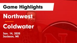 Northwest  vs Coldwater Game Highlights - Jan. 14, 2020
