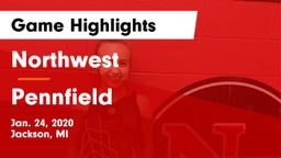 Northwest  vs Pennfield Game Highlights - Jan. 24, 2020