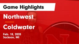 Northwest  vs Coldwater  Game Highlights - Feb. 18, 2020