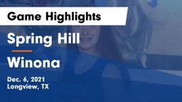 Spring Hill  vs Winona  Game Highlights - Dec. 6, 2021