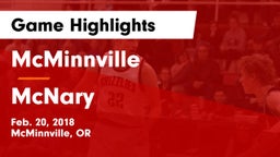 McMinnville  vs McNary  Game Highlights - Feb. 20, 2018