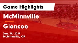 McMinnville  vs Glencoe  Game Highlights - Jan. 30, 2019