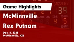 McMinnville  vs Rex Putnam  Game Highlights - Dec. 8, 2023