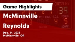 McMinnville  vs Reynolds  Game Highlights - Dec. 14, 2023