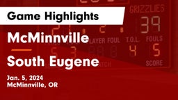 McMinnville  vs South Eugene  Game Highlights - Jan. 5, 2024