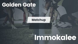 Matchup: Golden Gate High vs. Immokalee  2016