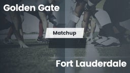 Matchup: Golden Gate High vs. Fort Lauderdale  2016