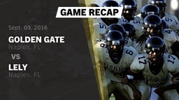 Recap: Golden Gate  vs. Lely  2016